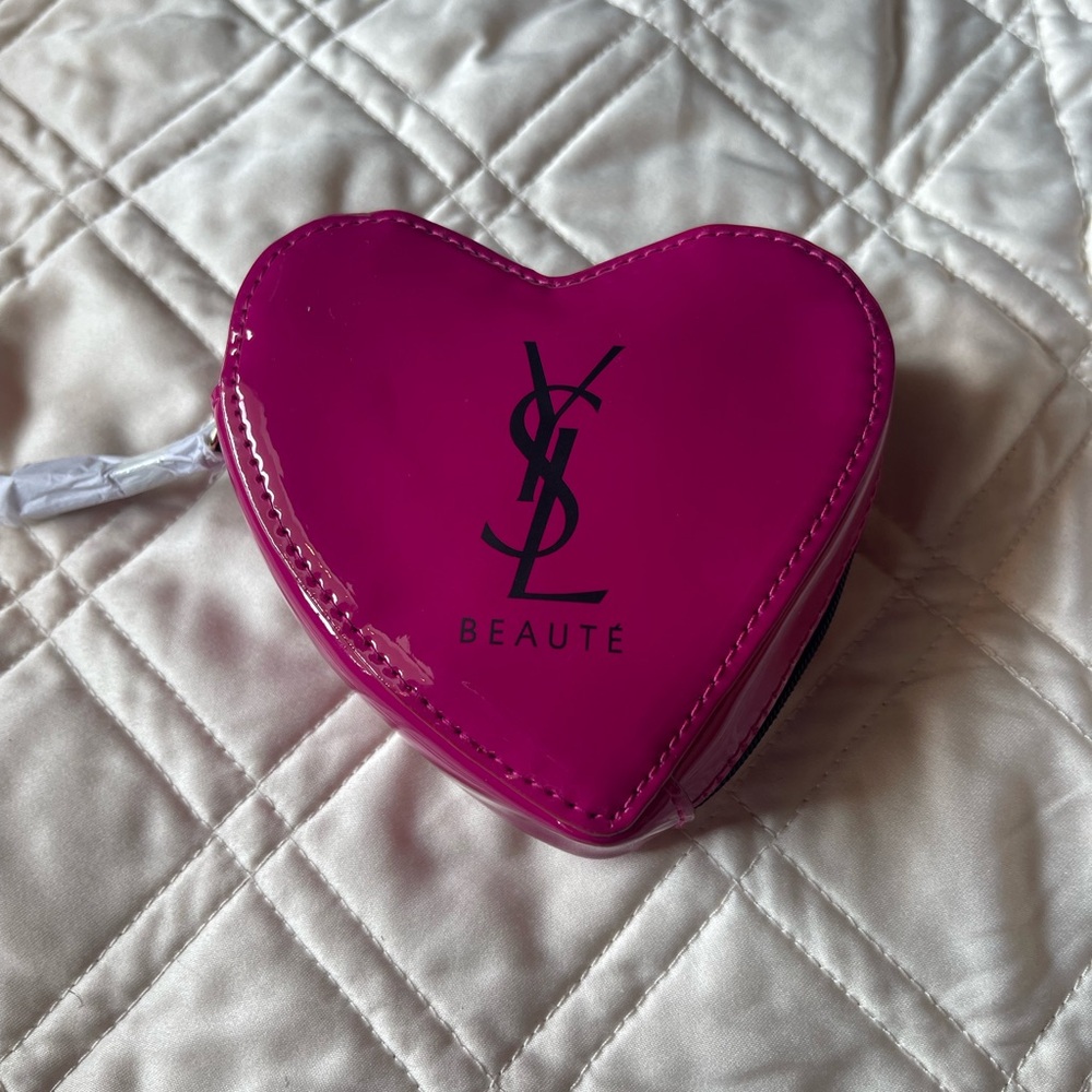 YSL Pink Heart-Shaped pouch
